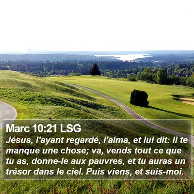 Marc 10:21 LSG Bible Verse Image