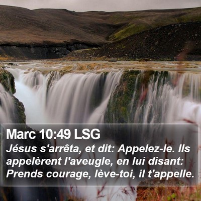 Marc 10:49 LSG Bible Verse Image