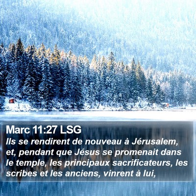 Marc 11:27 LSG Bible Verse Image