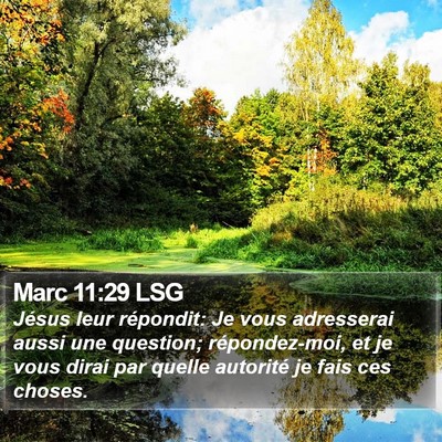 Marc 11:29 LSG Bible Verse Image