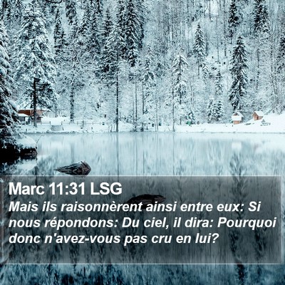 Marc 11:31 LSG Bible Verse Image