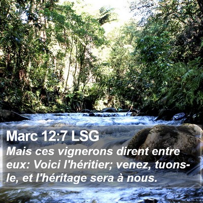 Marc 12:7 LSG Bible Verse Image