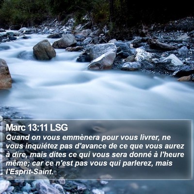 Marc 13:11 LSG Bible Verse Image