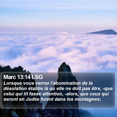 Marc 13:14 LSG Bible Verse Image