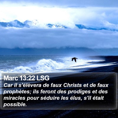Marc 13:22 LSG Bible Verse Image