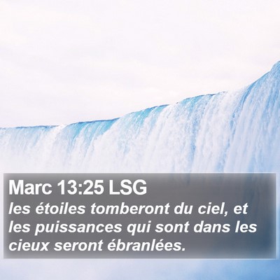 Marc 13:25 LSG Bible Verse Image