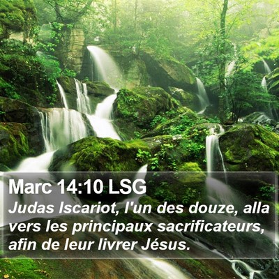 Marc 14:10 LSG Bible Verse Image