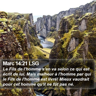 Marc 14:21 LSG Bible Verse Image