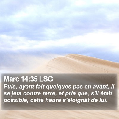 Marc 14:35 LSG Bible Verse Image