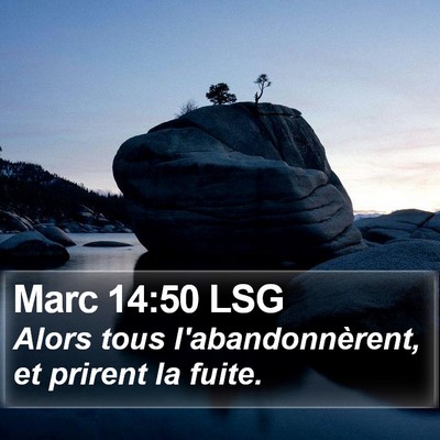 Marc 14:50 LSG Bible Verse Image