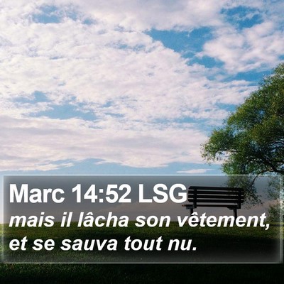 Marc 14:52 LSG Bible Verse Image