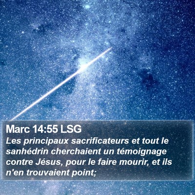 Marc 14:55 LSG Bible Verse Image