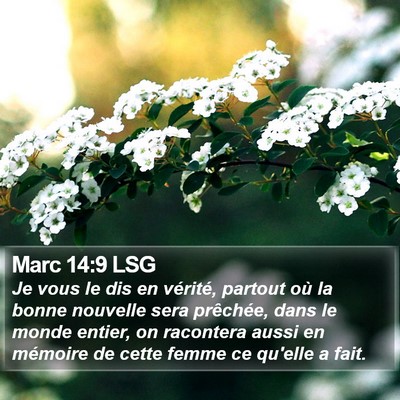 Marc 14:9 LSG Bible Verse Image