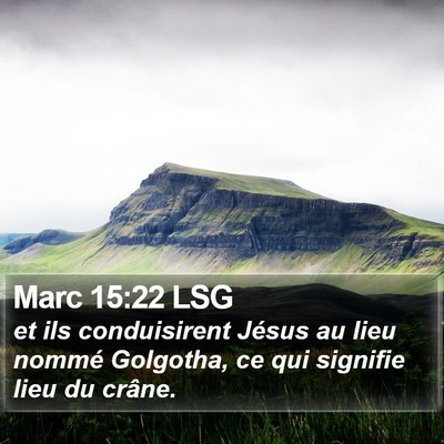 Marc 15:22 LSG Bible Verse Image