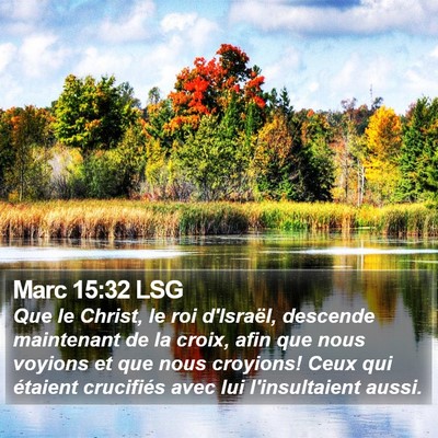 Marc 15:32 LSG Bible Verse Image