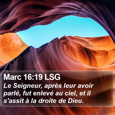Marc 16:19 LSG Bible Verse Image