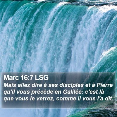 Marc 16:7 LSG Bible Verse Image