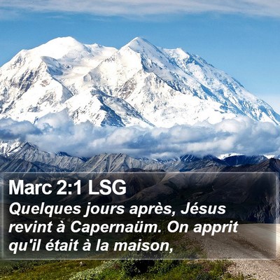 Marc 2:1 LSG Bible Verse Image