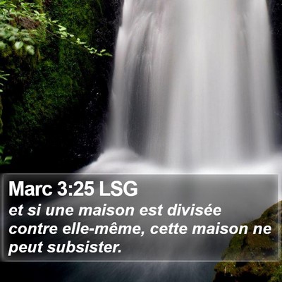 Marc 3:25 LSG Bible Verse Image