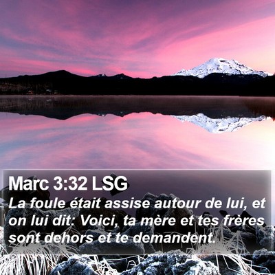 Marc 3:32 LSG Bible Verse Image