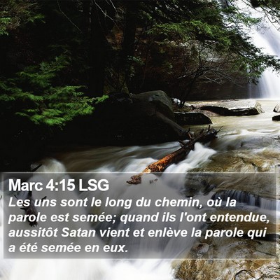 Marc 4:15 LSG Bible Verse Image