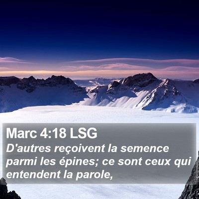 Marc 4:18 LSG Bible Verse Image