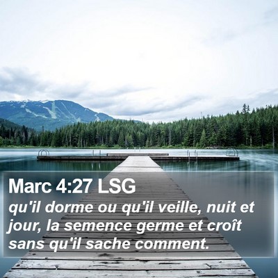 Marc 4:27 LSG Bible Verse Image
