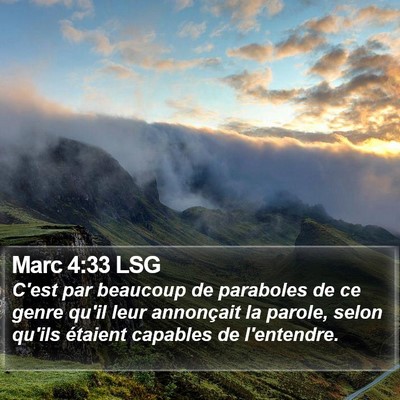 Marc 4:33 LSG Bible Verse Image
