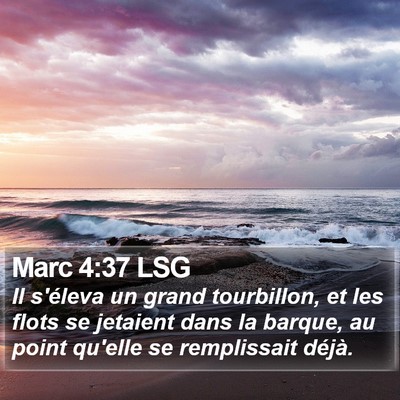 Marc 4:37 LSG Bible Verse Image