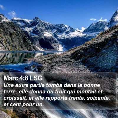 Marc 4:8 LSG Bible Verse Image