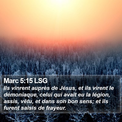 Marc 5:15 LSG Bible Verse Image