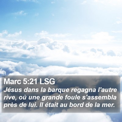Marc 5:21 LSG Bible Verse Image