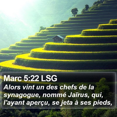 Marc 5:22 LSG Bible Verse Image