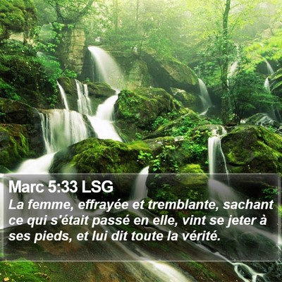 Marc 5:33 LSG Bible Verse Image