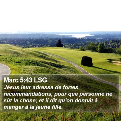 Marc 5:43 LSG Bible Verse Image