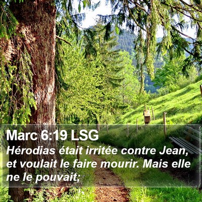 Marc 6:19 LSG Bible Verse Image