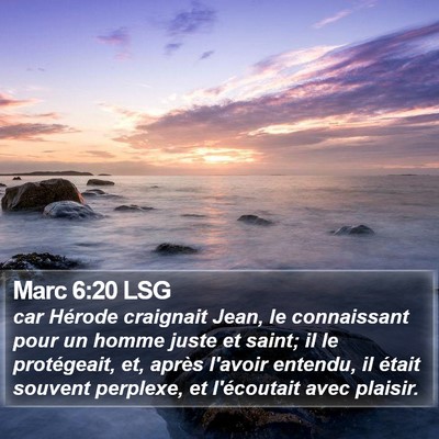 Marc 6:20 LSG Bible Verse Image