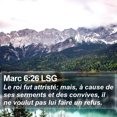 Marc 6:26 LSG Bible Verse Image