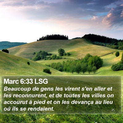 Marc 6:33 LSG Bible Verse Image
