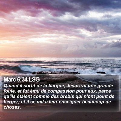 Marc 6:34 LSG Bible Verse Image