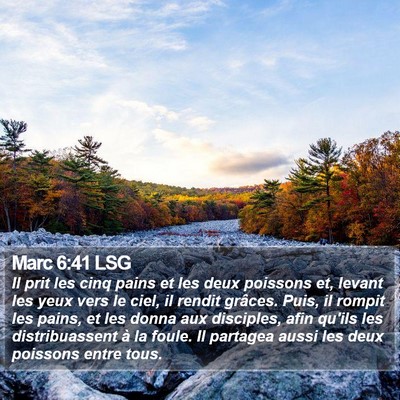 Marc 6:41 LSG Bible Verse Image