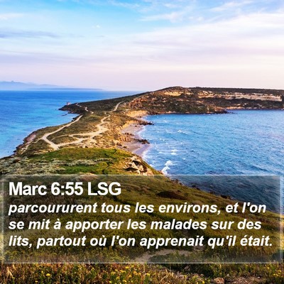 Marc 6:55 LSG Bible Verse Image