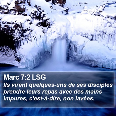 Marc 7:2 LSG Bible Verse Image