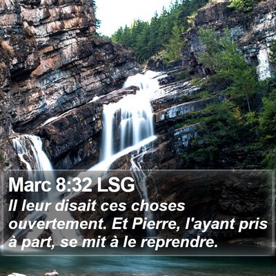 Marc 8:32 LSG Bible Verse Image