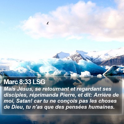Marc 8:33 LSG Bible Verse Image