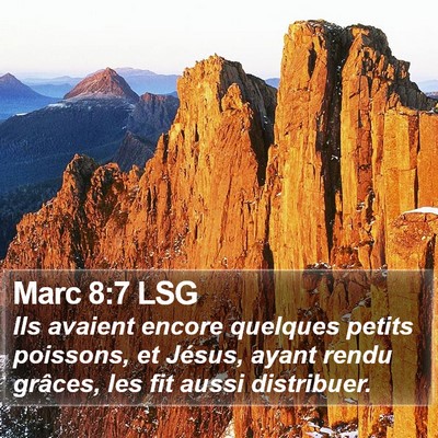 Marc 8:7 LSG Bible Verse Image