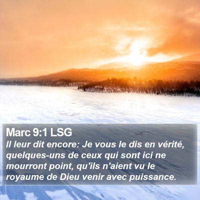 Marc 9:1 LSG Bible Verse Image
