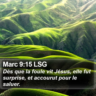 Marc 9:15 LSG Bible Verse Image