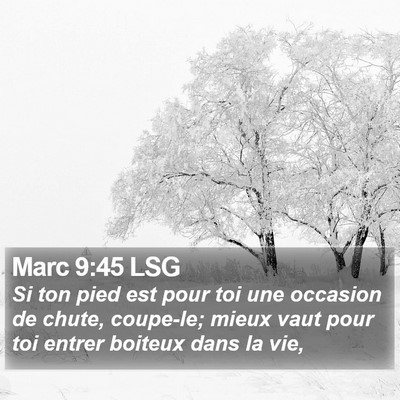 Marc 9:45 LSG Bible Verse Image