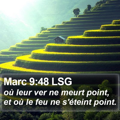 Marc 9:48 LSG Bible Verse Image